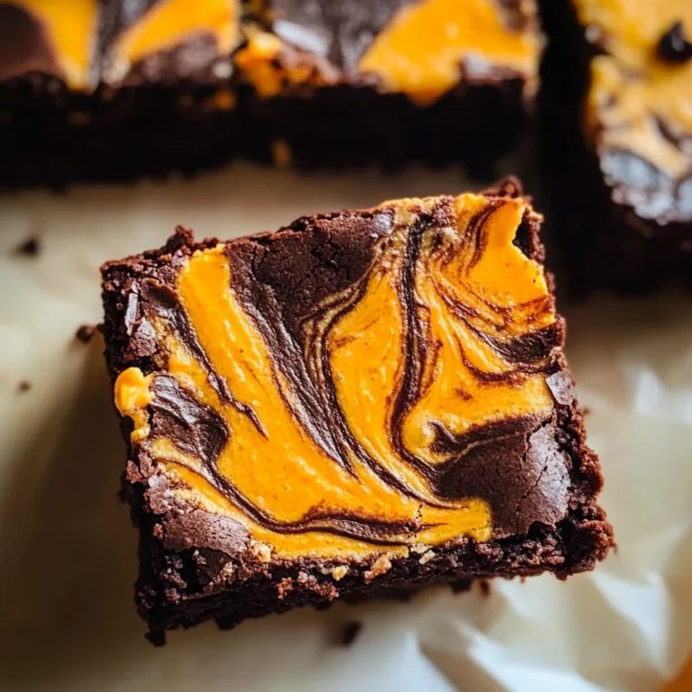 Halloween Cream Cheese Swirl Brownies