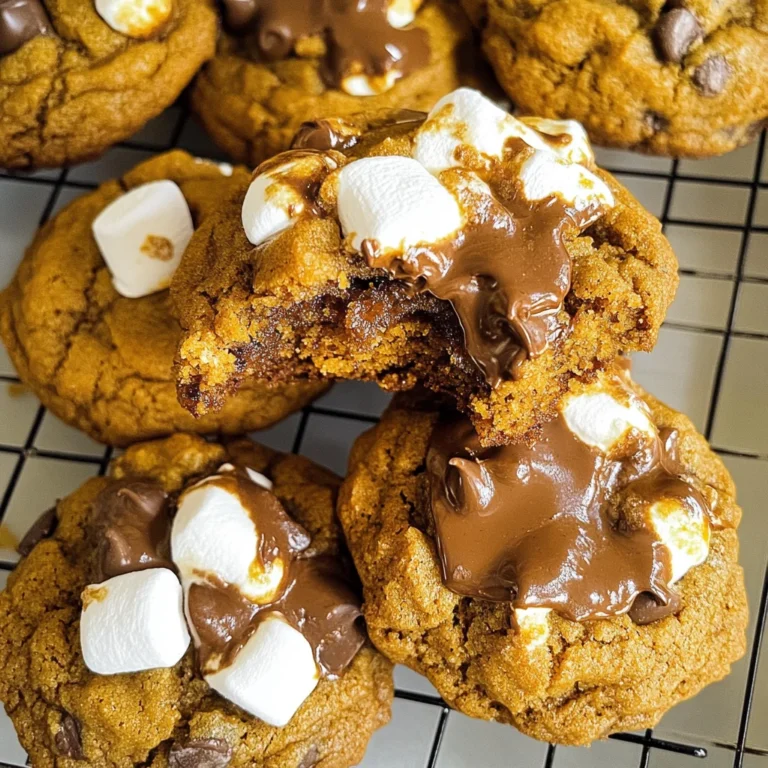 Pumpkin S'mores Cookies