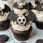 Vegan Oreo Bat Cupcakes