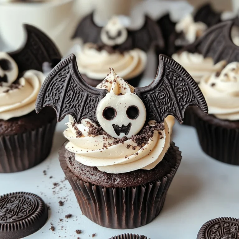 Vegan Oreo Bat Cupcakes