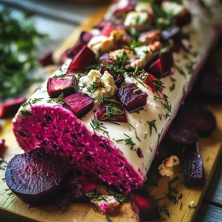 Beet and Goat Cheese Log