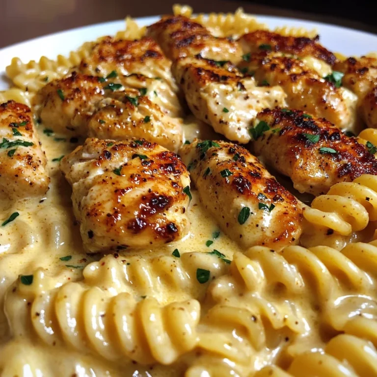 Cajun Garlic Chicken Rotini in Velveeta Cream Sauce