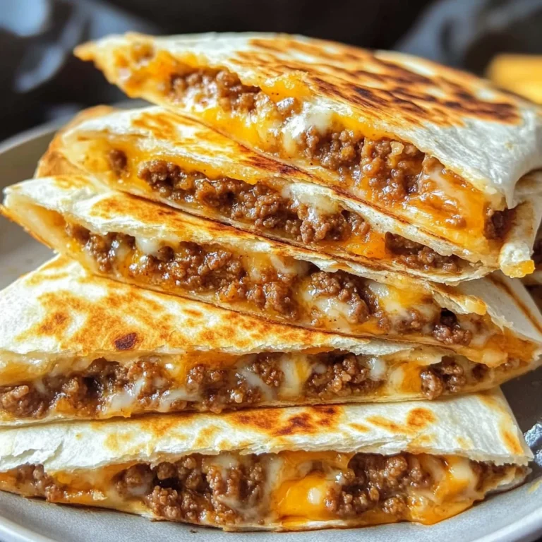 Cheesy Ground Beef Quesadillas Recipe is a must-try!