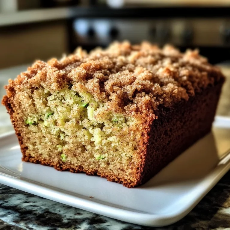 Cinnamon Streusel Topped Zucchini Bread Bakery Style: A Stunning Loaf