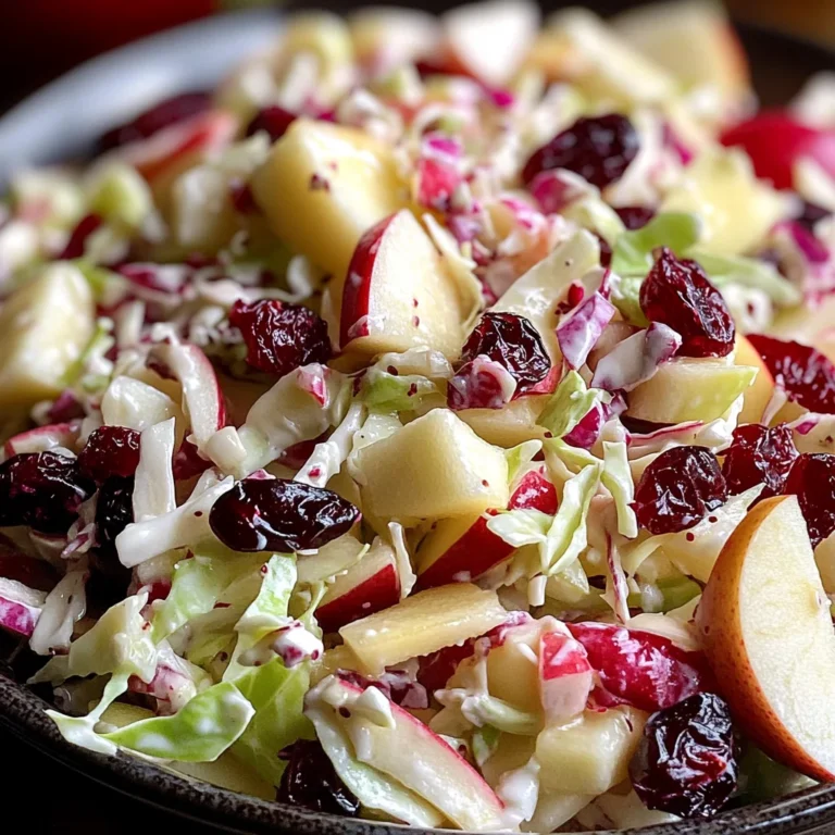 Cranberry Apple Coleslaw: A Delicious & Healthy Recipe