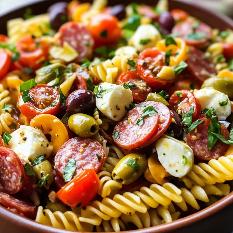 Easy Italian Antipasto Pasta Salad