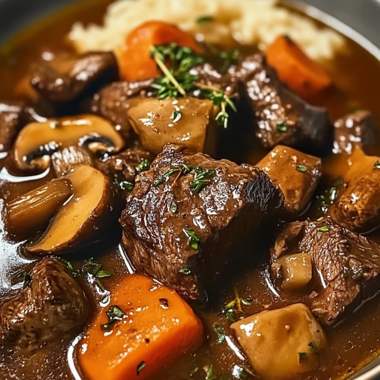 French Countryside Beef and Mushroom Stew