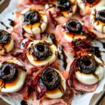 Halloween Antipasto Eyeballs Appetizer
