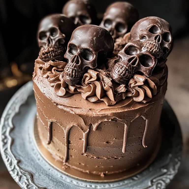 High Altitude Ginger Chocolate Skull Cake for Halloween