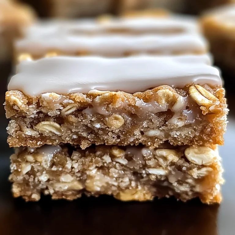 Iced Oatmeal Cookie Bar Recipe