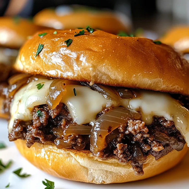 Irresistible French Onion Beef Sloppy Joes