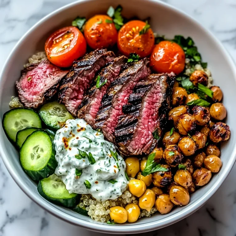 Mediterranean Steak Bowl Recipe