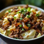 Mongolian Beef and Cabbage Bowl
