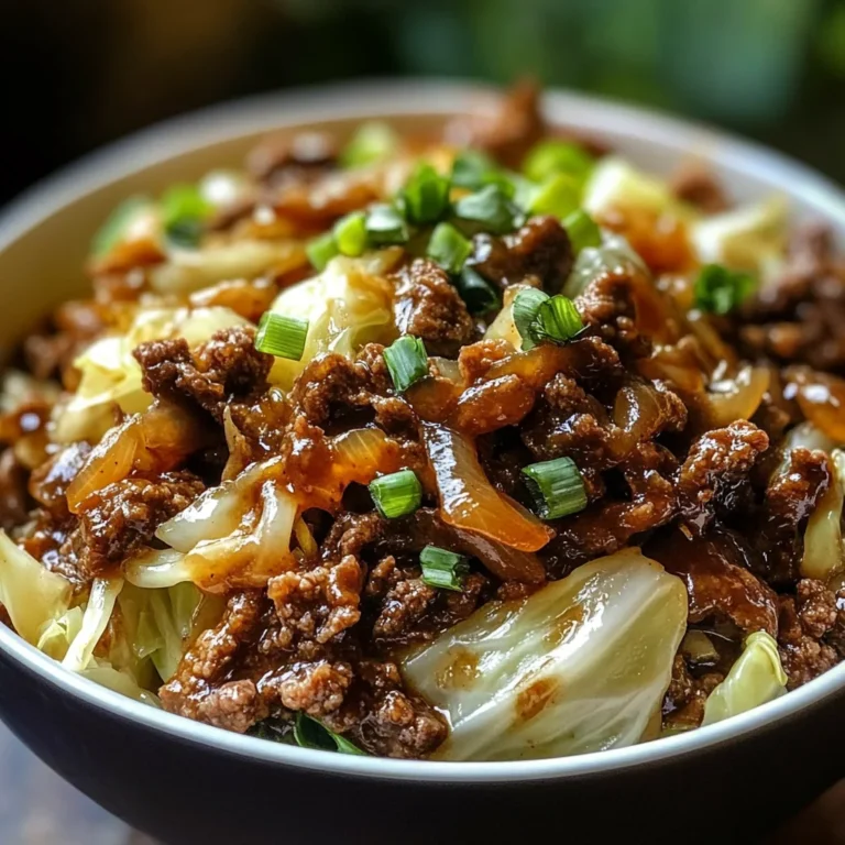 Mongolian Beef and Cabbage Bowl