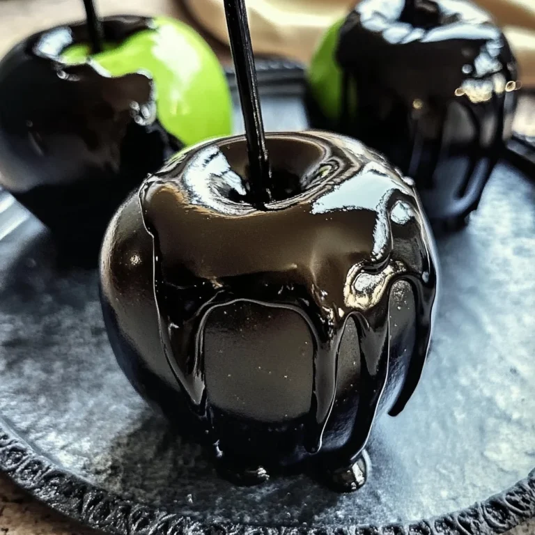 Poison Toffee Apples for Halloween