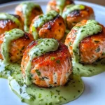 Salmon Balls with Creamy Avocado Sauce: Healthy Dinner Ideas