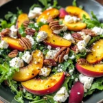 Simple Peach Feta Salad