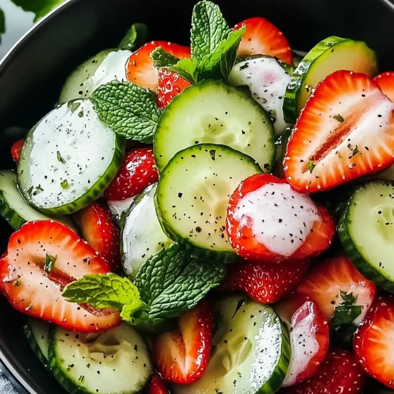This Cucumber Strawberry Salad