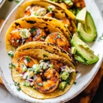 Cilantro Lime Shrimp Tacos with Creamy Slaw