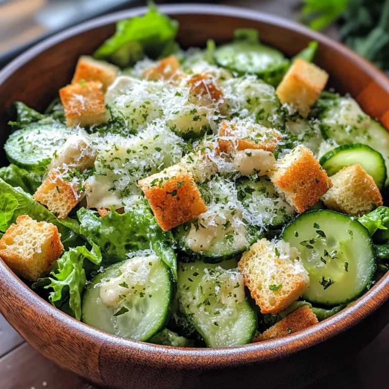Cucumber Caesar Salad: A Refreshing Twist on a Classic