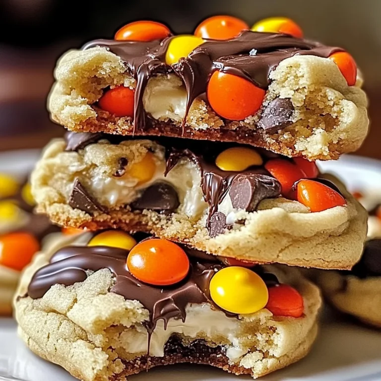 Gooey Reese’s Cheesecake Cookies