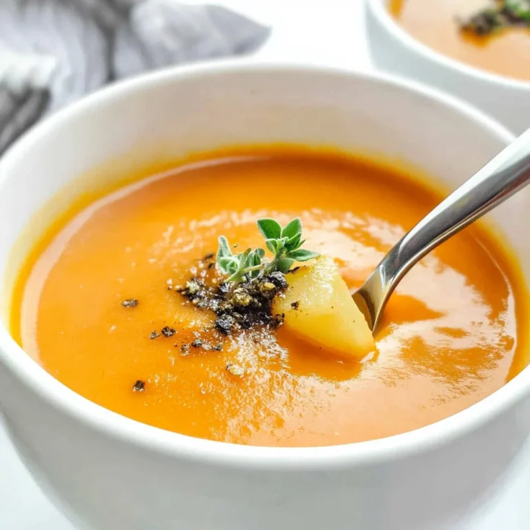 Hearty Apple and Carrot Ginger Soup in 30 Minutes Flat!