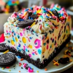 No-Bake Funfetti Oreo Icebox Cake