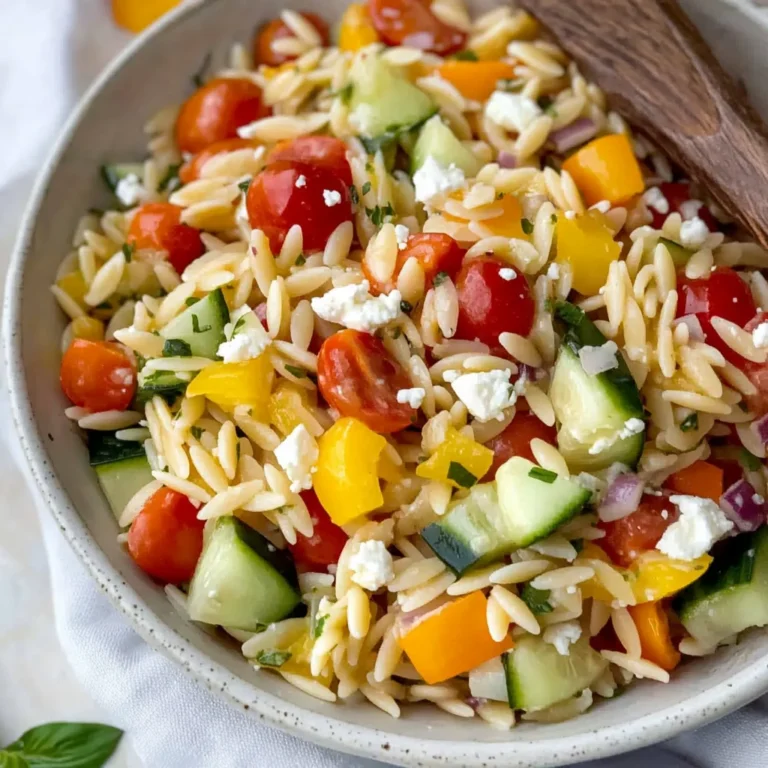 Rainbow Orzo Salad