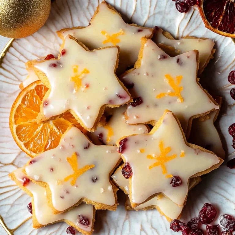 Cranberry Orange Shortbread Cookies Recipe
