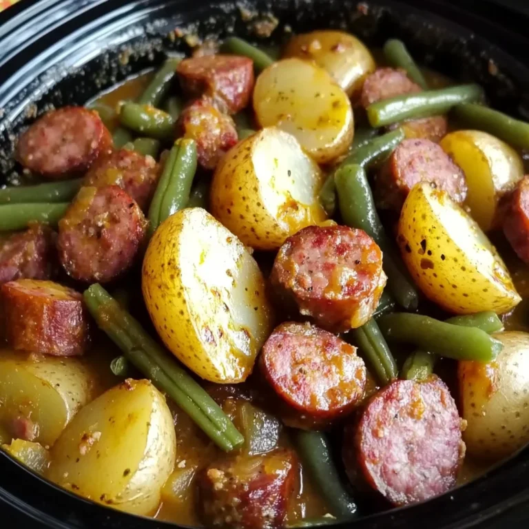 Crock Pot Swamp Potatoes with Sausage & Veggies