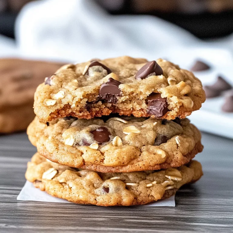 Peanut Butter Oatmeal Chocolate Chip Cookies