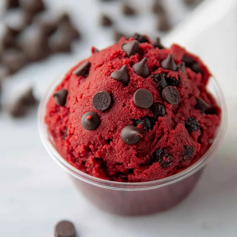 Red Velvet Edible Cookie Dough Recipe