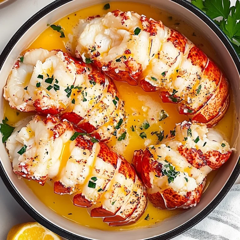 Butter Poached Lobster Tails Recipe