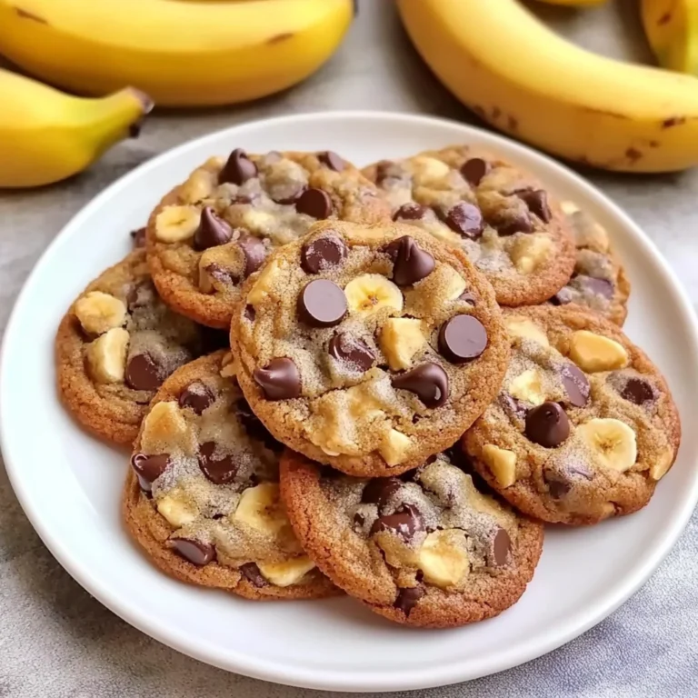 Chewy Banana Bread Chocolate Chip Cookies
