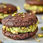Chocolate-Pistachio Sandwich Cookies
