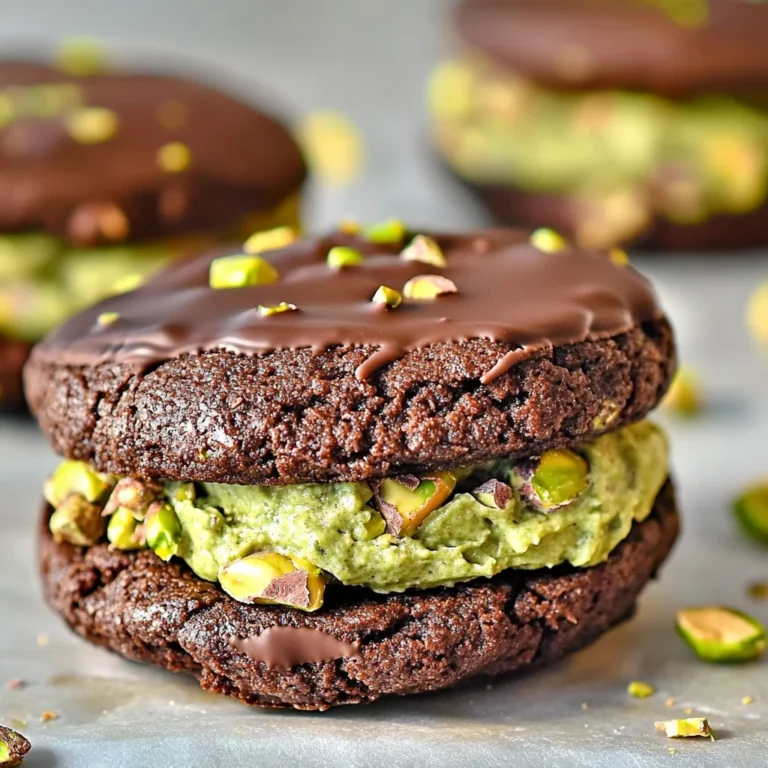 Chocolate-Pistachio Sandwich Cookies