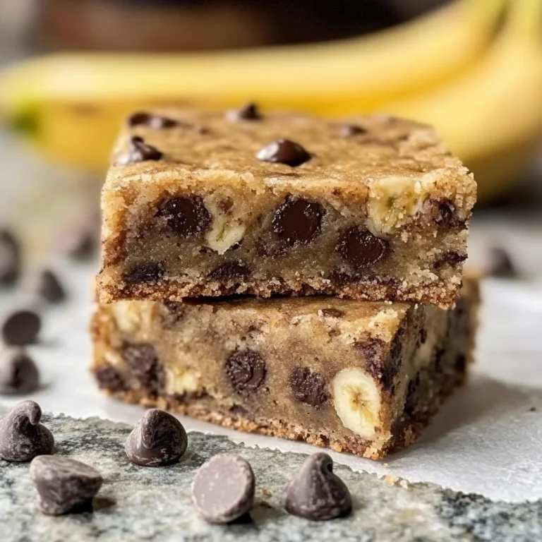 Chocolate Chip Banana Bars