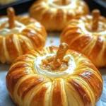 Crescent Pumpkins with Cream Cheese and Pumpkin Pie Filling
