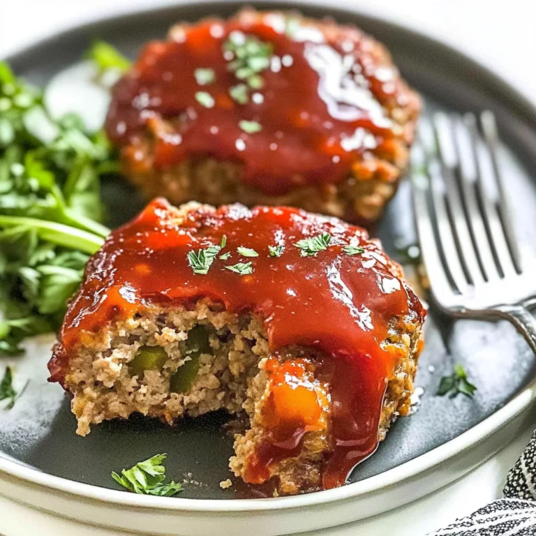 Easy Mini Meatloaf - With Ground Turkey