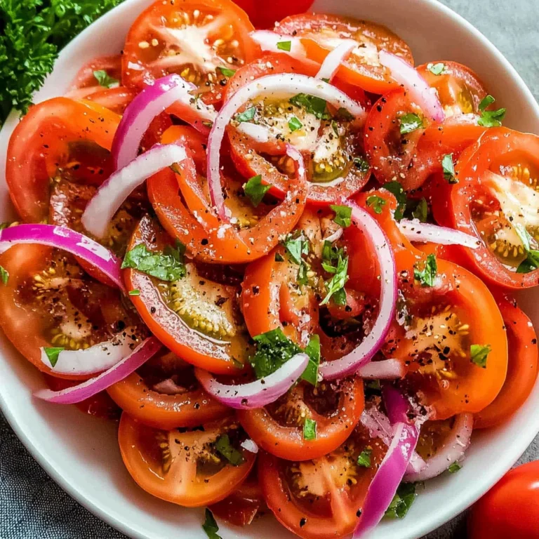 Fresh Tomato Salad Recipe (5 minutes!)