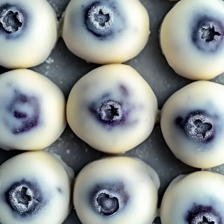Quick Frozen Greek Yogurt Blueberry Bites