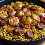 Shrimp Sausage Dirty Rice