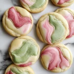 Strawberry Matcha Marble Cookies Recipe