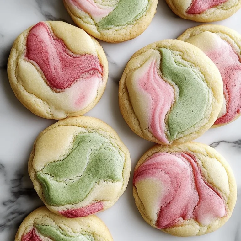 Strawberry Matcha Marble Cookies Recipe