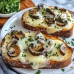 Toasts Cchicken hampignons Quatre Fromages