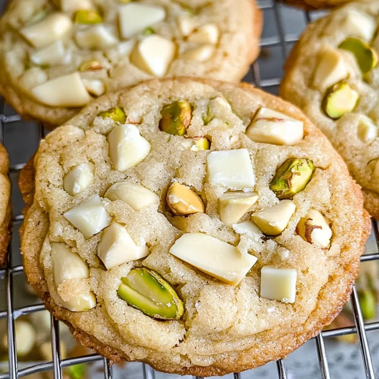 White Chocolate Pistachio Cookies